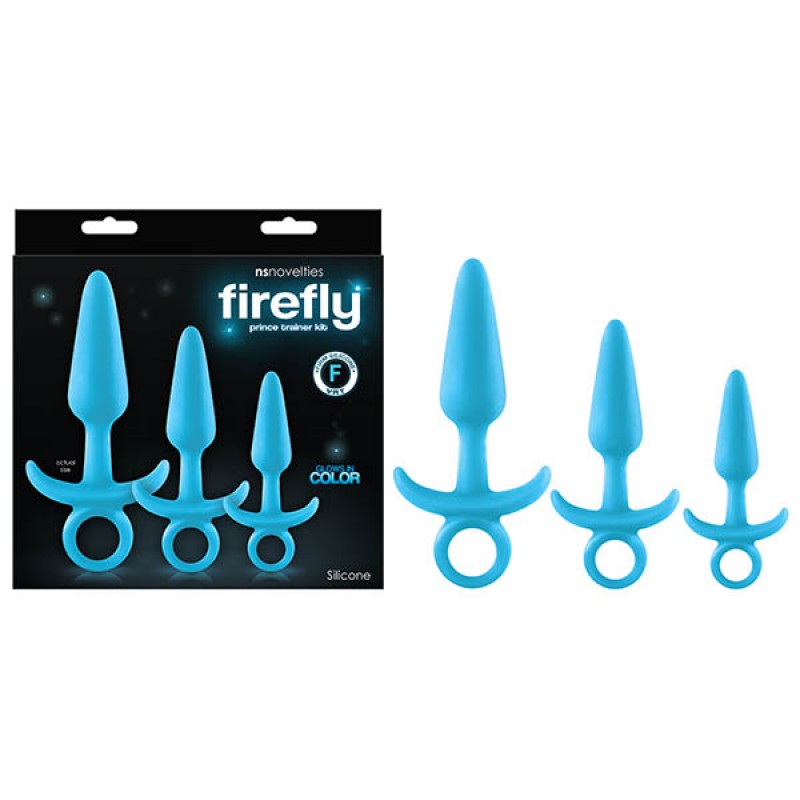 Firefly Prince Trainer Kit Butt Plugs - Blue